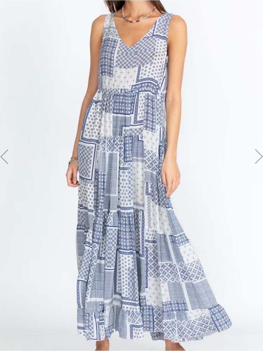 Johnny Was 100% Silk Rinit Maxi Dress NWT
